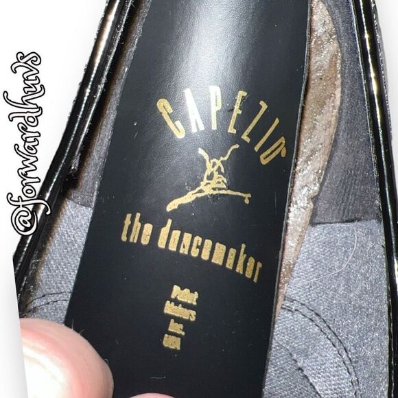 Capezio Style 7713 Patent Leather Tap Shoes Size 5M - Picture 7 of 10